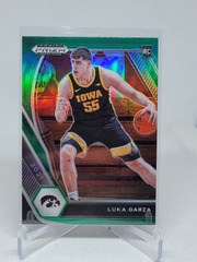 2021-22 Panini Prizm Draft Picks Green Prizm #51 Luka Garza RC Pistons